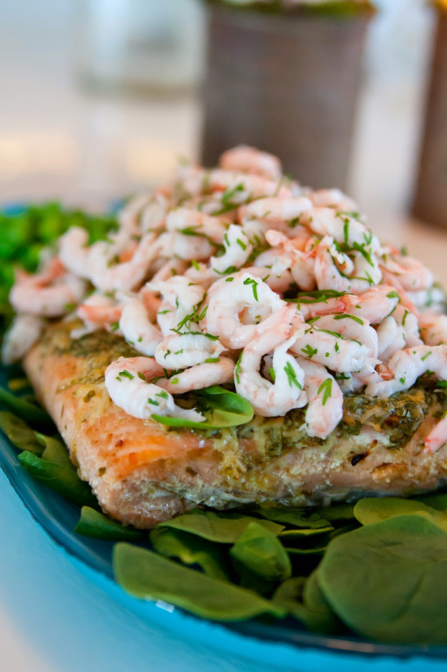 Örtig parmesanlax och färskpotatis